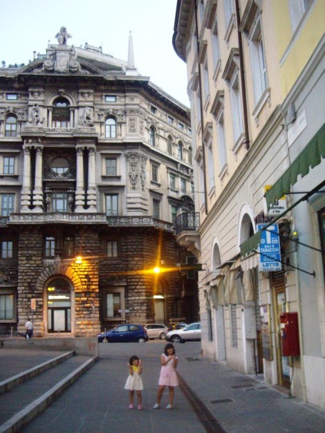 En Ferry con niños. Italia España