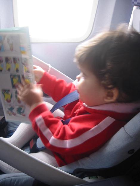 Viajar con niños en avión