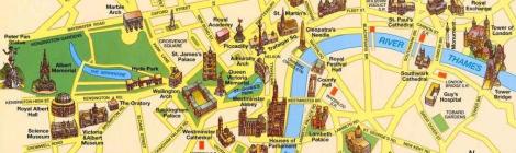 mapa turístico londres familia