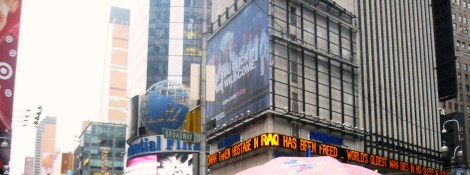 Nueva York Times Square con niños