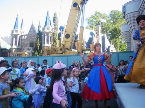 A bailar en los aledaños del Palacio en DisneyWorld Estados Unidos