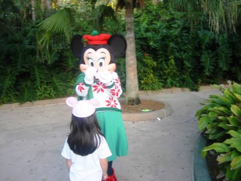 Abrazar a Minnie fue una de las prinicales expectativas de la escapada a Orlando y...sueño cumplido